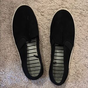 Black Slip-On Men's Shoes